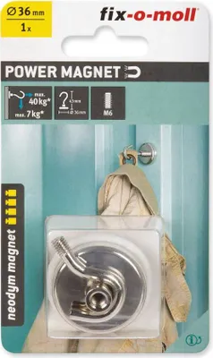 Produktbild von Magnet-Haken Neodym 36 mm fix-o-moll