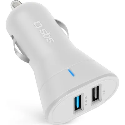 Immagine prodotto di Caricabatterie da auto SBS 2x USB 12W