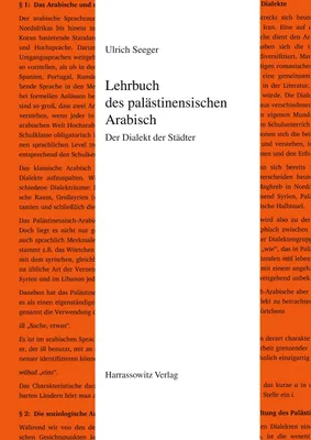 Produktbild von Lehrbuch des palästinensischen Arabisch