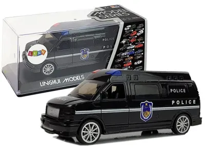 Obrázek produktu pro Auto Policja  z Naciągiem  ze światłami i dźwiękiem