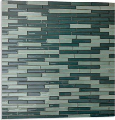 Produktbild von Mosaik Aus Rechteckigen Fliesen – Selbstklebende Fliesen – Wandverkleidung – Wandpaneel – PVC Fliesen – Vinylflisen – PCV Flisen – Selbstklebend – Wanddeko – 9 Stück 30 x 30 cm