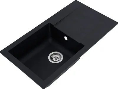 Produktbild von Einbauspüle Küchenspüle Spüle Granit Mineralite 78 x 44 Schwarz Respekta Denver