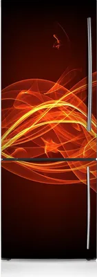 Obrázok produktu pre Magnety na chladničku 60x190 cm - červený plameň
