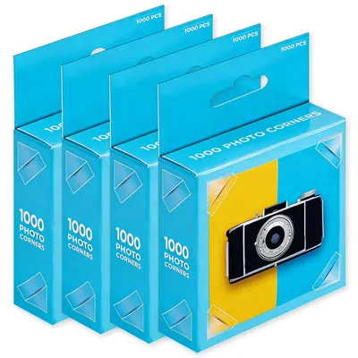 Productafbeelding van 2000 stuks zelfklevende fotohoeken, transparant voor albums en knutselen