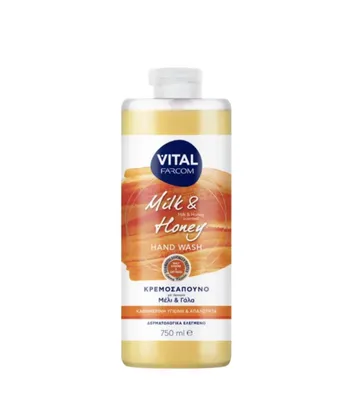 Zdjęcie produktu dla Vital Kremowe mydło MILK & HONEY, 750 ml (Grecja)