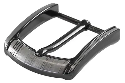 Gürtelschnalle / Gürtelschließe 40mm Metall, anthrazit, Var. D