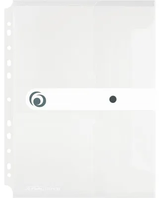 Produktbild von Herlitz Dokumententasche 11292935 DIN A4 Abheftrand PP transparent