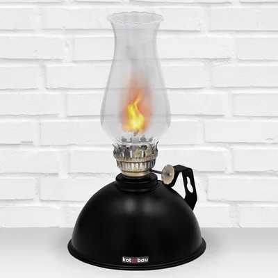 Produktbild von KOTARBAU® Petroleumlampe Glas Öllampe mit Regulierbare Flame MONK 20 cm Campinglampe Petroliumöllampe Kerosinlampe Laterne Vintage Öl Lampe Camping Licht Balkon Zubehör Petroleumlaterne für Innenräume