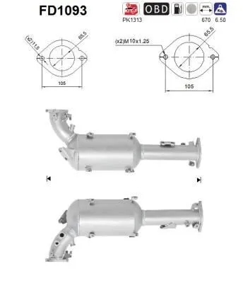 Obrázek produktu pro Filtr Pevných Částic Dpf Nissan Navara 2.5Dci Euro 5