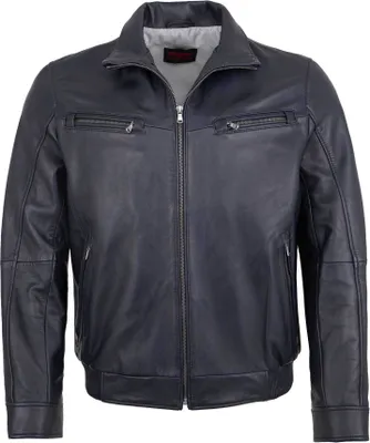 Produktbild von MADDOX - Herren Lederjacke Blouson Lammnappa navy : 60
