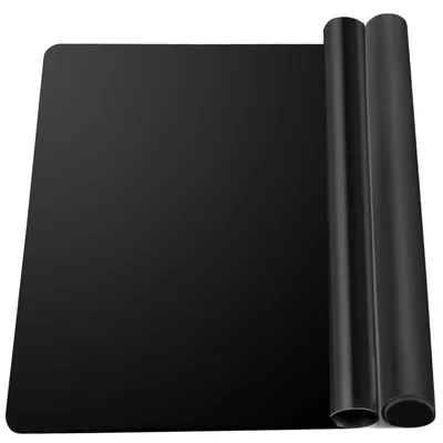 Image de Tapis en silicone en deux parties, tapis de bricolage 30 x 40 cm, tapis de table antidérapant, tapis ignifuge, sans BPA et réutilisable, pour les plans de travail de cuisine, les surfaces de travail et les projets de bricolage.