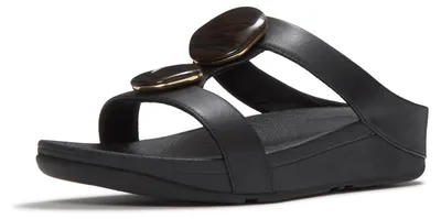 Produktbild von FITFLOP FitFlop Fino Marbled-Stone H-Bar Slides SCHWARZ 38