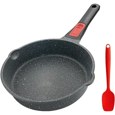 Productafbeelding van Koekenpan, 20 cm, met antiaanbaklaag, binnenhoogte 5 cm, afneembaar handvat, geschikt voor ovengebruik, voor alle soorten fornuizen