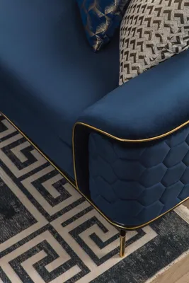 Produktbild von Dreisitzer Sofa 3 Sitzer Luxus Sofas Wohnzimmer Modern Stoff Design Textil Stoff
