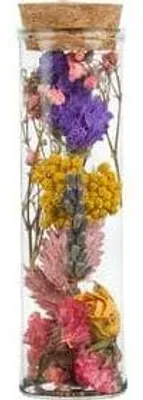 Produktbild von Getrocknete Blumen – Wunderbottle – Multi – 12 Blumen – ↕10cm – Kleine Glasflasche mit Trockenblumen – Dekoration & Geschenkidee – Tischdeko Hochzeit Geburtstag
