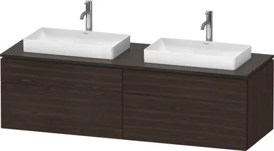 Produktbild von DURAVIT LC4873B69690000 Konsolen-WTU wandh. L-Cube 550x1600x4