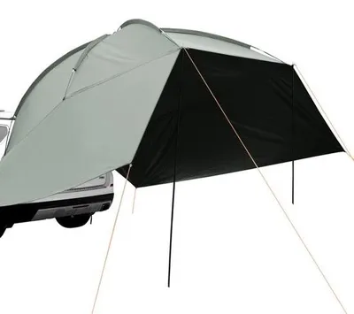 Obrázek produktu pro Karavanový stan 3 x 2,1 m, UV50+, ochrana proti UV záření, polyester 190T, voděodolný (PU 2000 mm), včetně cestovního vaku. Ideální pro rodinné kempování.