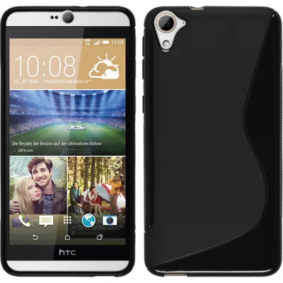 Produktbild von PhoneNatic Case kompatibel mit HTC Desire 826 - schwarz Silikon Hülle S-Style Cover