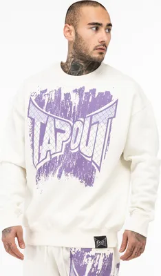 Produktbild von Herren Rundhals Sweatshirt Oversize CF CREW White/Lilac S Tapout