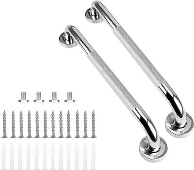 Obrázek produktu pro Madlo do sprchy - Nerez 304 - Protiskluzové - 70 cm - Sada 2 kusů