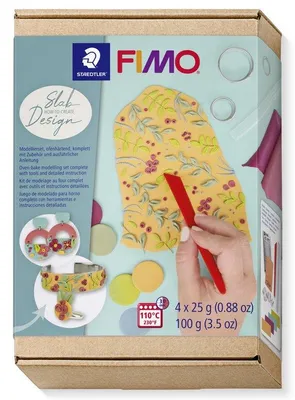 Produktbild von Staedtler FIMO 8025 HTC3, Modellierton, Mehrfarbig, Erwachsener, 4 Stück(e), 4 Farben, 25 g