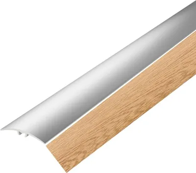 Produktbild von VILO Übergangsleiste Bodenprofil für Höhenausgleich L40 - Aluminium - Kleben oder Schrauben - 40mm Breite - 93cm - Kanadische Eiche