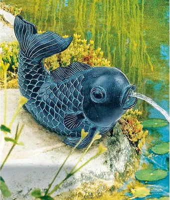 Produktbild von Heissner Teichfigur mit Speierfunktion Fisch 18 x 16 x 13 cm
