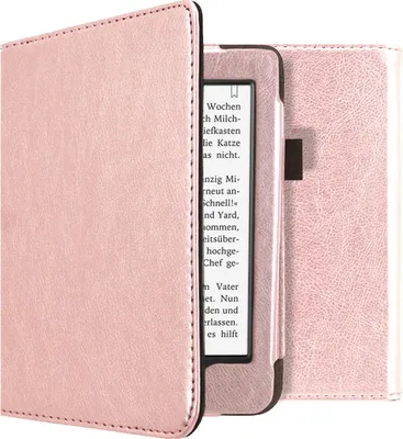Productafbeelding van imoshion Vegan Leather Bookcase voor de Tolino Page 2 - Rosé Goud
