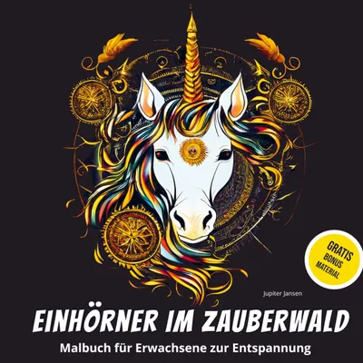 Produktbild von Einhörner im Zauberwald: Malbuch für Erwachsene zur Entspannung