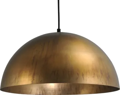 Produktbild von Pendelleuchte IndustrieVintage "Larino" SchwarzMessing Antik Metall Hängelampe Wohnzimmer Esstisch
