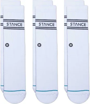 Produktbild von Stance Basic Crew Socken 3 Paare Weiß EU 38-42 Mann Weiß EU 38-42