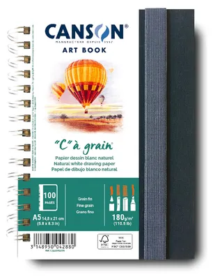 Image de CANSON Carnet de croquis ART BOOK "C" à grain DIN A5 50 feuilles