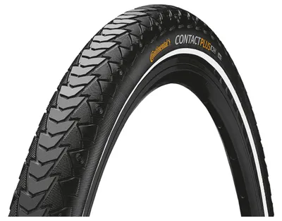 Zdjęcie produktu dla Continental Contact Plus, 28", Miasto/Trekking, Opona bezdętkowa, Składany koralik, Rower elektryczny, Czarny