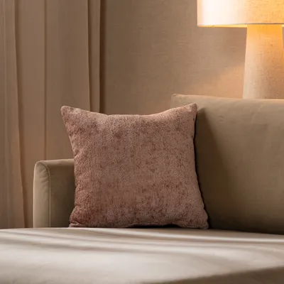 Produktbild von Bronx71 Kissen Juna Chenille Stoff rosa 45x45 cm