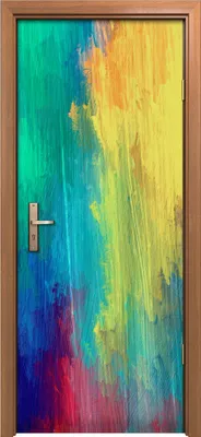 Produktbild von Türposter 80x200 cm Türaufkleber Türtapete Türfolie Klebefolie Abstrakte Kunst Malerei
