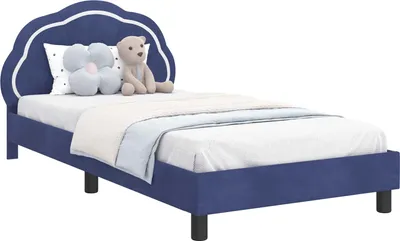 Immagine prodotto di Struttura letto bambini con testata Blu Polizia 80 x 200 cm