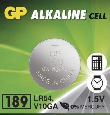Image de GP 050189AC10 10 GP Knopfzellen V 10 GA/LR54 1,5 V