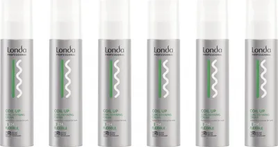 Produktbild von Londa Coil Up Lockencreme mit flexiblem Halt, Anti-Frizz & Feuchtigkeit, 6x200 ml