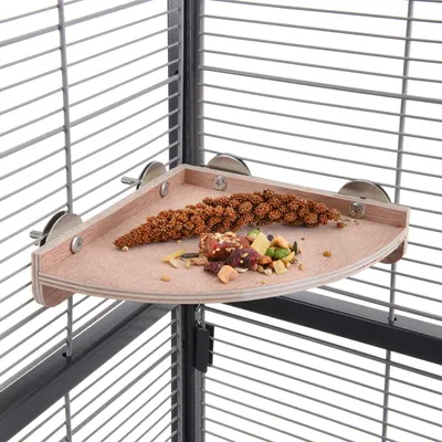 Produktbild von Eckregal für Papageien, Größe M