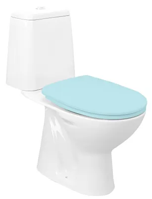 Obrázok produktu pre RIGA Combi WC, splachovacia doska 3/6l, vertikálny vývod, biela