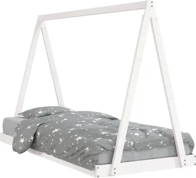 Obrázok produktu pre detská postieľka vidaXL biela 90x200 cm z masívneho borovicového dreva