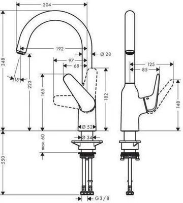 Produktbild von Hansgrohe M42, Waschbecken, Edelstahl