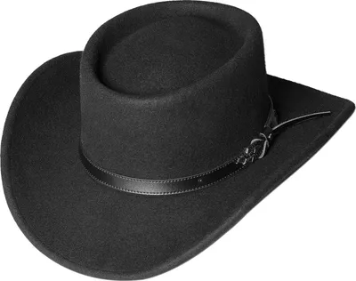 Produktbild von Westernhut Cowboy Biker Wollhut »BAD BEAT« Schwarz