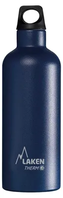 Thermoflasche 500 ml, Edelstahl 18/8, doppelwandig, vakuumisoliert, blau