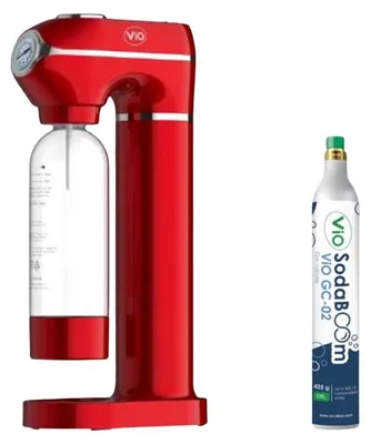 Zdjęcie produktu dla Saturator do wody gazowanej ViO SodaBoom SD-7006 red + Nabój CO2 w zestawie