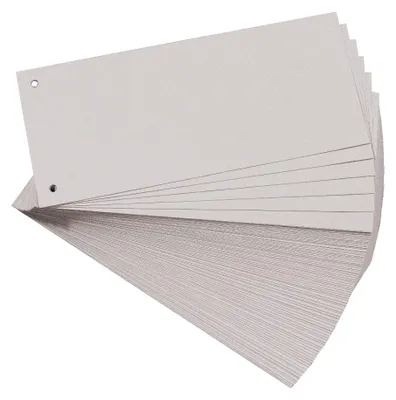 Productafbeelding van EXACOMPTA 13485B EXACOMPTA Trennstreifen Recycling, 105 x 240 mm, grau