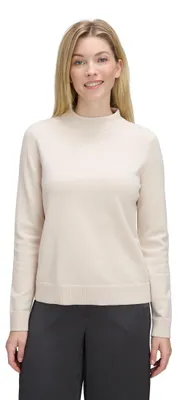 Productafbeelding van Betty Barclay dames basic trui met opstaande kraag, maat 36, beige