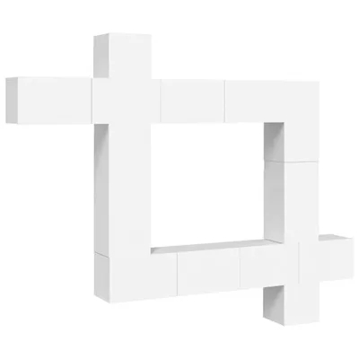Immagine prodotto di set di mobili TV da 9 pezzi in legno bianco