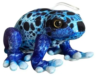 Produktbild von Żaba trująca niebieska figurka dekoracyjna 18 cm
