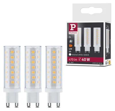 Image de Paulmann Standard 230V LED culot à broches, set de 3 pièces